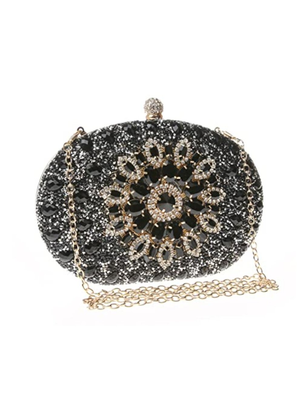 Rhinestone Sequin Clutch Purse Evening Handbag Wedding Party Prom
